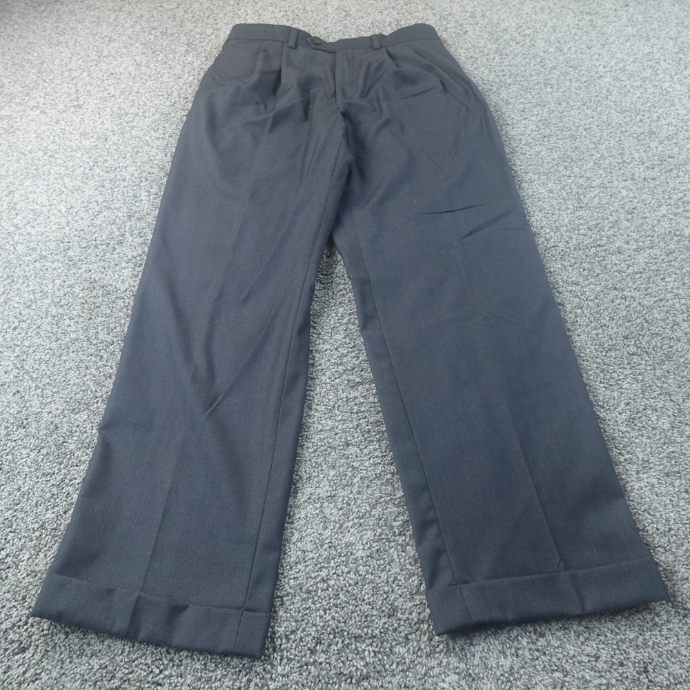 Ralph Lauren Pants Mens 32X30 Gray Chino‎ Dress Trouser Pleated Cuffed Slacks